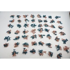 VGC Ja-Ru‎ Plastic Green Tan Army Men Toy Soldiers Lot 270pc 1.2lb